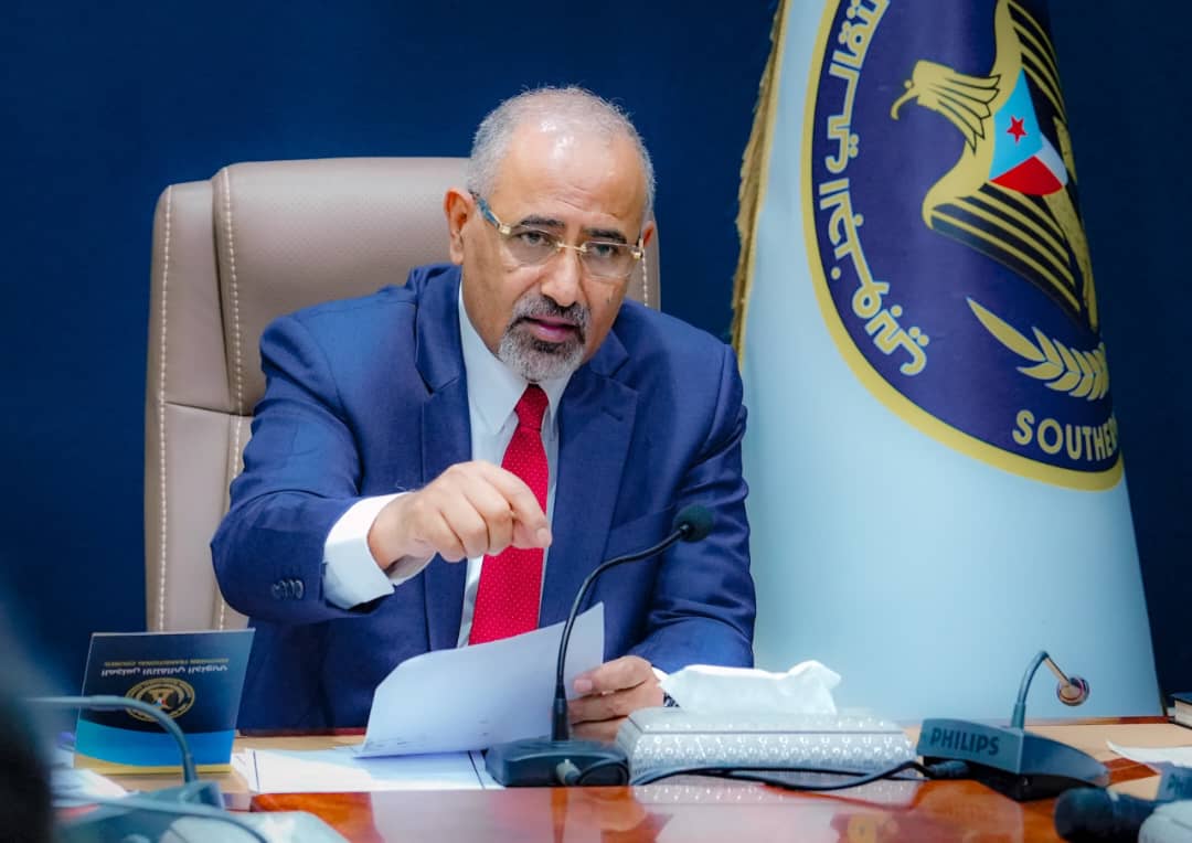 عیدروس الزبیدی رئیس المجلس الانتقالی الجنوبی